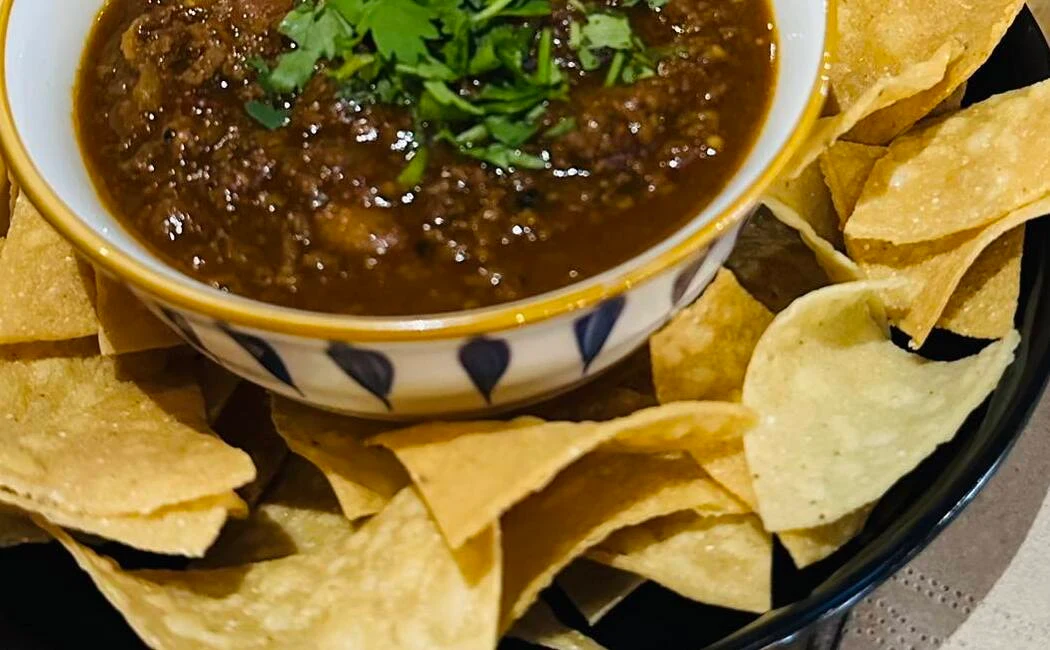 Delicious nachos with salsa in Regina, SK